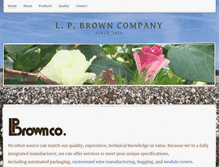 Tablet Screenshot of lpbrown.com